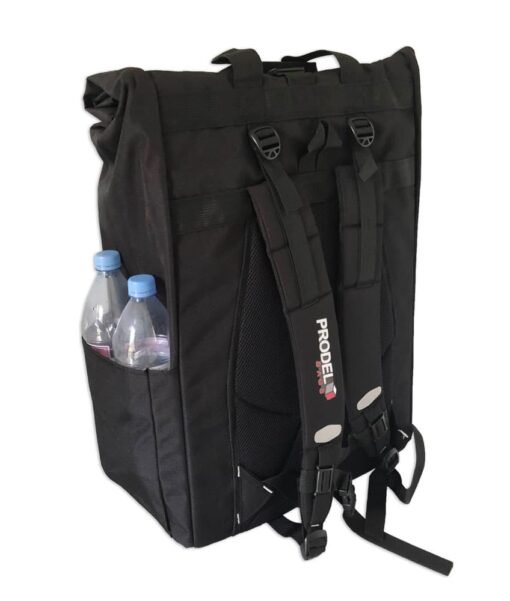 Rolltop backpack - Messenger bag - sac de livraison Sac à dos pour coursier à vélo - noir
