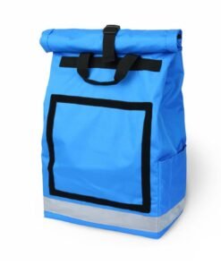Rolltop backpack - Messenger bag - sac de livraison Sac à dos pour coursier à vélo - bleu clair