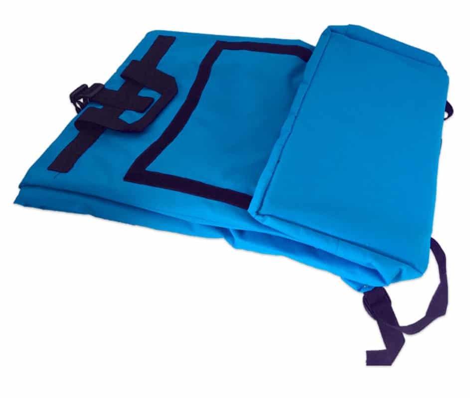 Large Parcel Delivery Bag - Rolltop Backpack - Light Blue