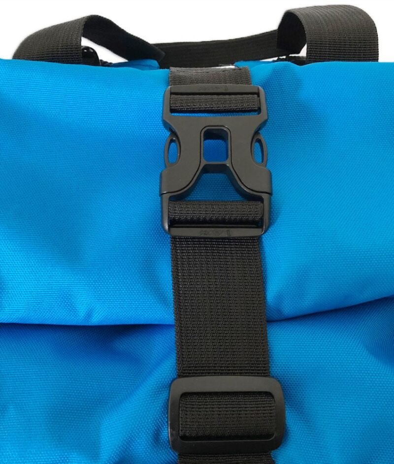 Rolltop backpack - Messenger bag - sac de livraison Sac à dos pour coursier à vélo - bleu clair