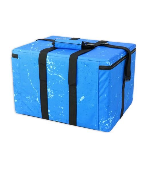 An extraordinary design that keeps the frozen foods cold for up to 4 hours! This food cooler box has thick layers of insulation and a liquid gel can be added to give additional coolness to the product inside. Up to 10 hours cooling