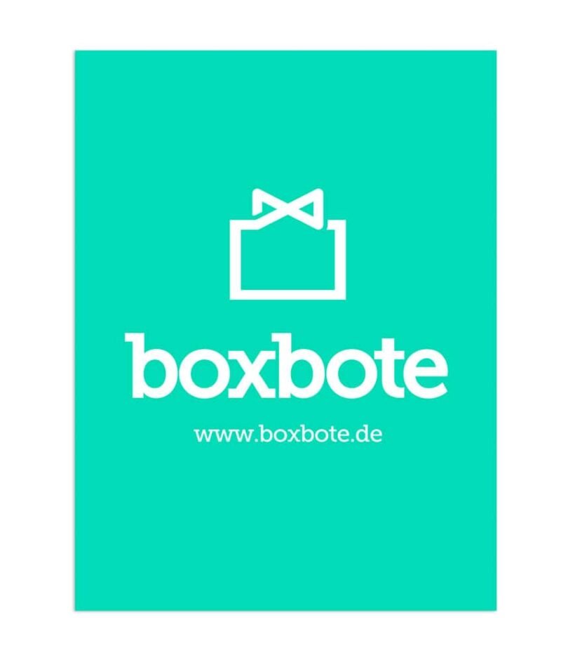 Digital printing on PVC. Boxbote logo. Boxbote Bag
