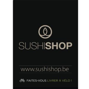 Digital printing on PVC. Sushi Shop logo. Sushi Shop Bag