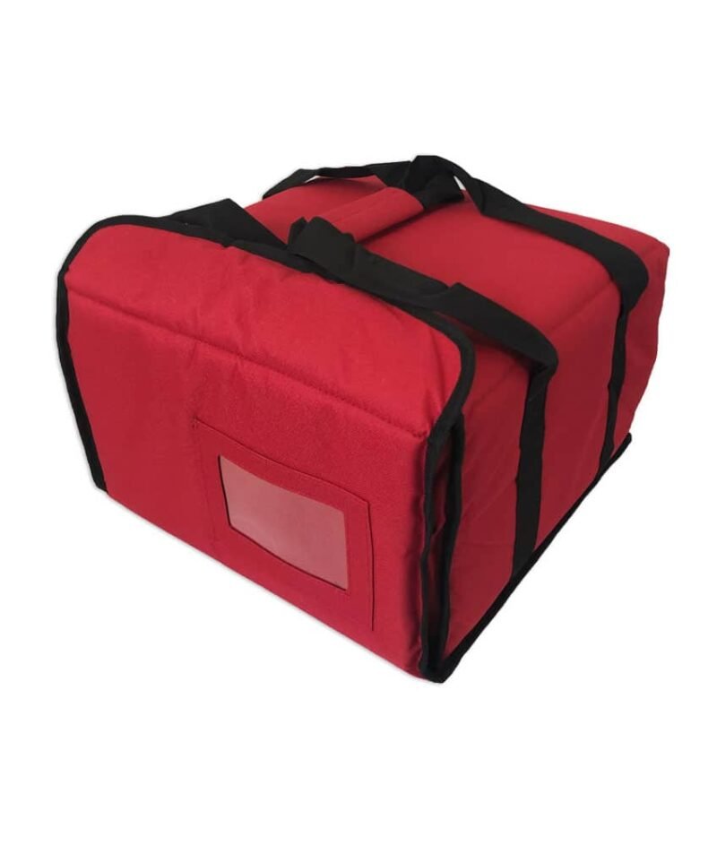 Prodelbags red insulated delivery bag for pizza delivery 33cm, 40cm, 50cm.