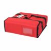 Prodelbags red insulated delivery bag for pizza delivery 33cm, 40cm, 50cm.