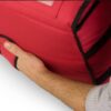 Prodelbags red insulated delivery bag for pizza delivery 33cm, 40cm, 50cm.