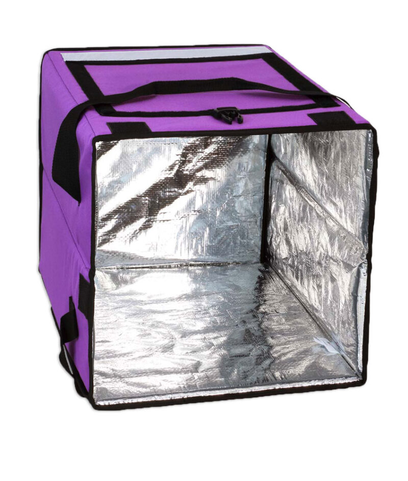 Foldable Insulated Backpack Prodel Swift LT Plus Violet / Purple – 353545. thermal delivery bag for bicycle courier Uber Eats, Deliveroo, Just Eat, Globo